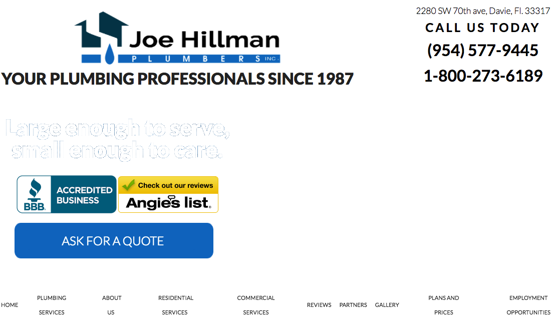 Joe Hillman Plumbers Login Joe Hillman Plumbers